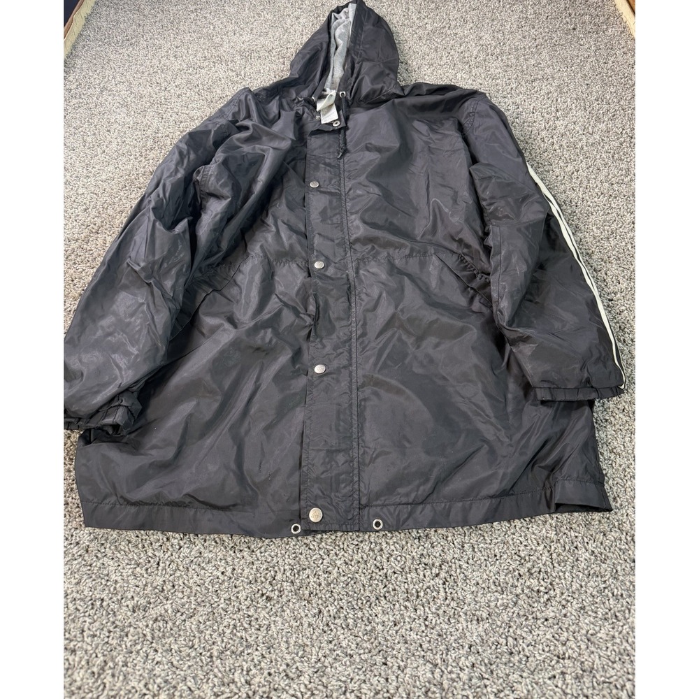 Vintage 90s Adidas Windbreaker Jacket Men's Size Large Black